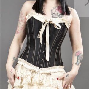 Steel boned corset 22 inch Burleska